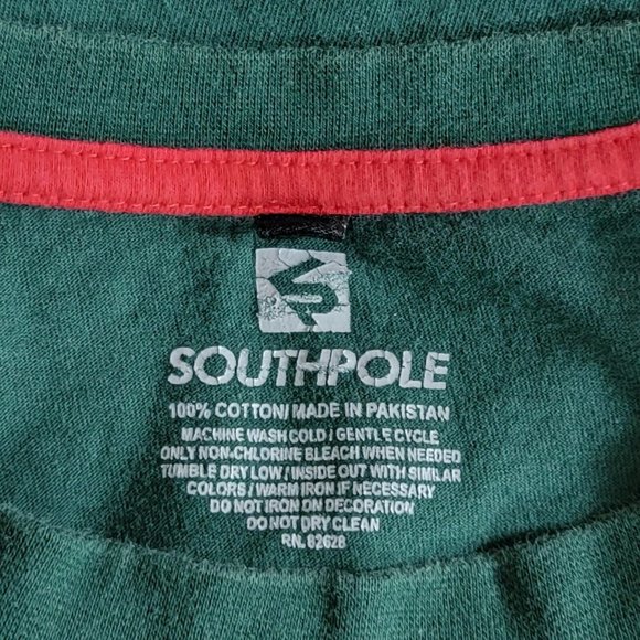 Southpole T-Shirt Mens XL Green USA New York Los Angeles Atlanta Chicago Miami - Picture 9 of 11